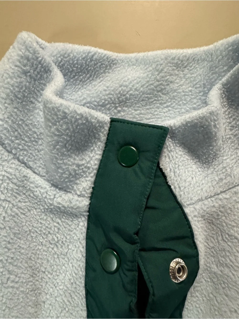 J. Crew Light Blue, Navy & Forest Green Quilted Fleece Pullover